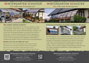 Luxamoris Flyer Rundbogen Wintergarten