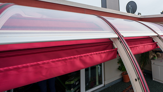 Luxamoris Beschattung Rundbogen Wintergarten