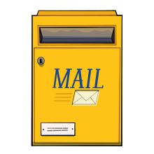 Luxamoris Bild Mailbox Kasten gelb